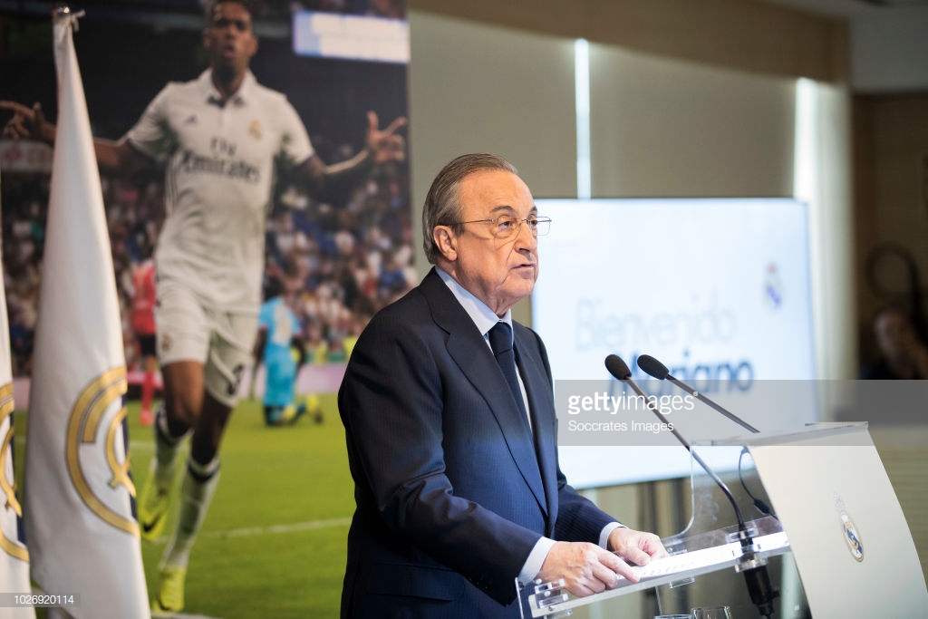 Florentino Perez President of Real Madrid